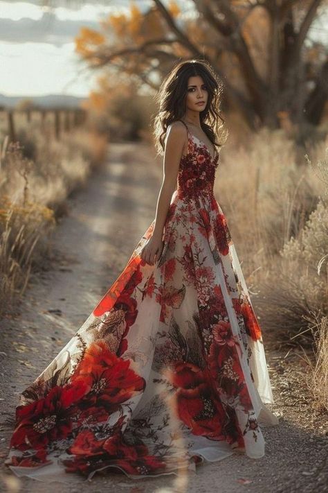 Persephone Nails, Wedding Sparkles, Pretty Floral Dresses, Sonnet 116, Wedding Dress Floral, Wedding Fits, Pretty Floral Dress, Long Sleeve Ball Gowns, Dreamy Gowns