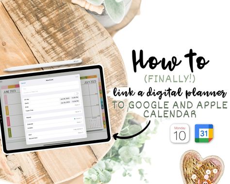 How to Link a Digital Planner to Google and Apple Calendar