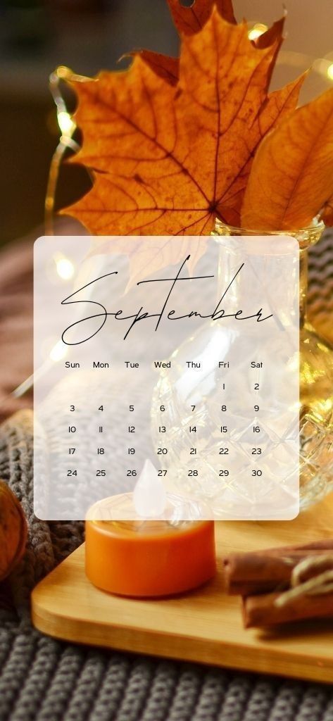 Hello September Aesthetic, Calendars Aesthetic, September Calendar Wallpaper, September Background, Cute Fall Wallpapers, Xmas Icons, Aesthetic September, September Wallpaper, Aesthetic Tech