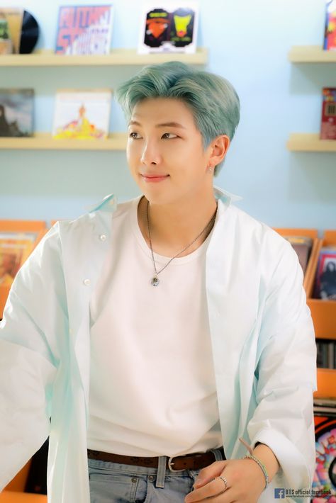 Blue hair RM is all I need and he show it. #rm #namjoon #dynamite #bts Bts Rap Monster, Photo Sketch, Bts Members, Fan Fiction, Rap Monster, Bts Bangtan Boy, Bts Boys, Foto Bts, Bts Photo