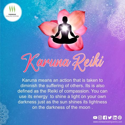 Karuna means an action that is taken to diminish the suffering of others. Its is also defined as the Reiki of compassion. You can use its energy to shine a light on your own darkness just as the sun shines its lightness on the darkness of the moon . Call at 9899201645 #Reiki #Healing #SpiritualHealing #AlternateHealing #DistanceHealing #EnergyHealing #HealingTechniques #SelfHealing #ReikiHealing #ReikiMaster #ReikiPractitoners #ReikiClasses #ReikiSymbols #ReikiSession #KarunaReiki Karuna Reiki, Reiki Courses, Reiki Classes, Reiki Training, Learn Reiki, Reiki Symbols, Energy Healing Reiki, Shine A Light, Reiki Master