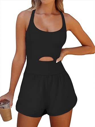 Summer Set Outfits, Workout Romper, Jumpsuits Casual, Womens Workout, Exercise Gym, One Piece Outfit, Gym Clothes, Casual Jumpsuit, Workout Outfit