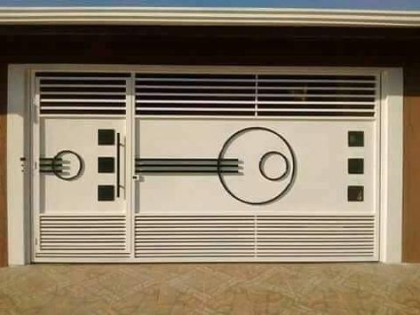 Modern Front Gate Design, Latest Gate Design, Modern Steel Gate Design, Modern Main Gate Designs, Metal Gates Design, Main Gates, Home Gate Design, Home Gate, Gate Designs Modern