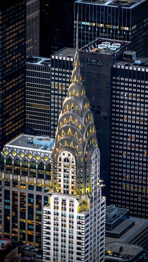 The Chrysler Building, Building From Above, New York City Photos, To Do In New York, Honeymoon Places, Nyc Aesthetic, Chrysler Building, Ny City, The Big Apple