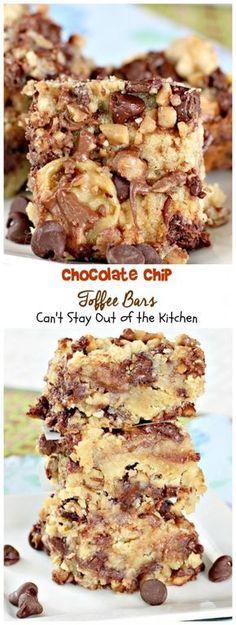 Cake With Toffee Bits, Recipes Using Heath Toffee Bits, Chocolate Chip Toffee Bars, Heath Toffee, Toffee Bars, English Toffee, Dessert Bar Recipe, Cookie Brownie Bars, Chocolate Chip Cookie Bars