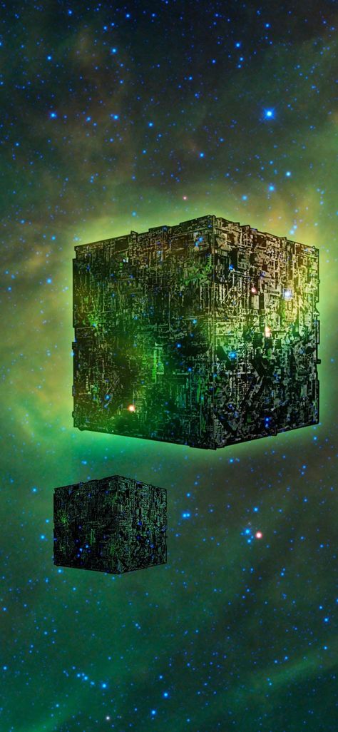 Borg Cube Wallpaper iPhone Borg Star Trek Art, Borg Cube Star Trek, Star Trek Borg Ships, Star Trek Wallpaper Iphone Uss Enterprise Phone Wallpapers, Star Trek Voyager Wallpaper, Borg Aesthetic, Borg Ship, Star Trek Wallpaper Iphone, Star Trek Voyager Ship