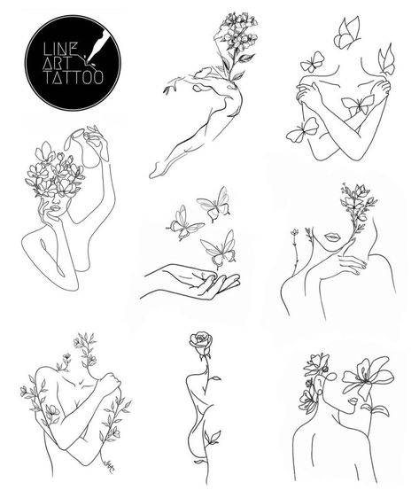 Line Art Drawings Black Woman, Fine Line Tattoo Body Outline, Feminine Line Tattoos, Outline Of A Woman Tattoo, Women Hugging Herself Tattoo, Woman Outline Tattoo, Female Form Tattoo, Female Silhouette Tattoo, Female Outline Tattoo