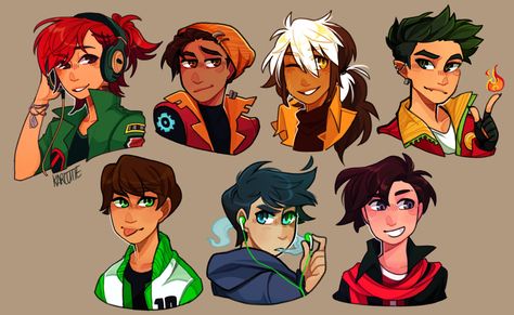 Post-canon/older shounen cartoon protag designs. My hyperfixations edition. Secret Saturdays, Randy Cunningham Ninja Total, American Dragon, Generator Rex, Ben 10 Comics, Ghost Boy, Danny Phantom, The Amazing World Of Gumball, Cartoon Crossovers