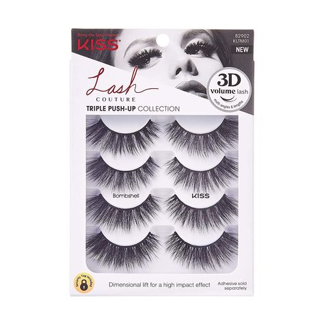 Kiss Eyelashes, Fluffy Layers, Natural Contact Lenses, Lashes Wispy, Curled Ends, Kiss Lashes, Wispy Lashes, Eye Lift, Lash Adhesive