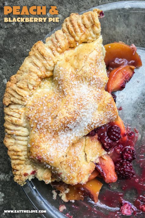 Peach and Blackberry Pie. Photo and recipe by Irvin Lin of Eat the Love. Blackberry Peach, Just Pies, Blackberry Pie, Peach Pie, Peach Recipe, Italian Pizza, Sweet Tarts, How Sweet Eats, Eat Dessert