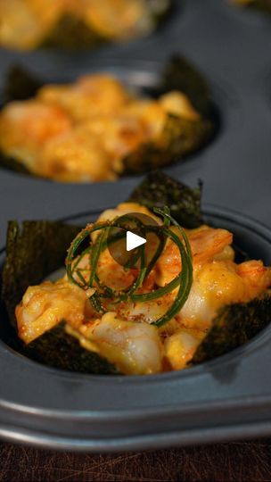 166K views · 11K reactions | EPISODE 49: Spicy Shrimp Sushi Cups 🍤

INGREDIENTS:
2 cups of Rice
Nori/Seaweed cut into squares
250g @rarefoodshop peeled and deveined shrimp 
1/2tbsp Sesame Oil
Pinch of Salt
1/2cup Kewpie Mayo
1tbsp Sriracha Sauce
1tsp Lemon Juice

Curled Leeks for Garnish
Japanese Soysauce

#sushi #japanese #shrimp #foodies #chef #recipes #chefgerick #cooking #food #foodporn #foodgasm #foodstagram | Chef Gerick Manalo | gerickmanalo · Original audio Spicy Shrimp Sushi, Sushi Craving, Japanese Shrimp, Sushi Cups, Baked Sushi, Kewpie Mayo, Shrimp Sushi, Seafood Meals, Sushi Japanese