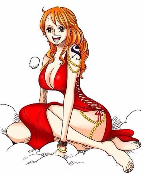 Nami Zou Arc Outfit, Nami Zou Outfit, Nami Outfits Style One Piece, Strawhat Luffy, Bow Staff, One Piece New World, Nami Cosplay, Luffy Zoro, Space Outfit