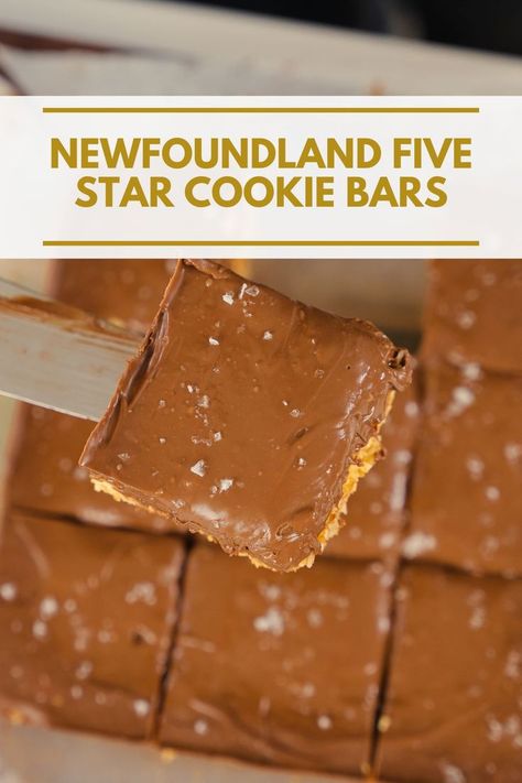 These cookie bars a staple in my household during christmas time! My nan would send a parcel of cookies and bars every holiday, you these are in them for sure! Newfoundland Five Star Cookie Bars, Five Star Cookies, Newfoundland Bars, Newfoundland Desserts, Cookies And Bars, Coast Kitchen, Gluten Free Christmas Cookies, Xmas Baking, Gluten Free Christmas