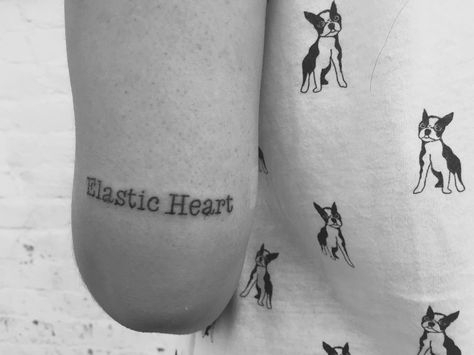 Sia Tattoo Ideas, Elastic Heart Tattoo, Elastic Heart Sia, Sia Tattoos, Elastic Heart, Funky Tattoos, Tattoo Inspo, Heart Tattoo, Tattoo Quotes