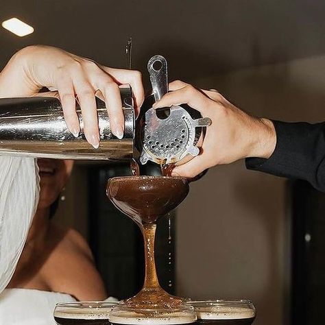 a&bé bridal shop on Instagram: "why have i never thought to set up an espresso martini tower & is it an acceptable breakfast this time of year? the second question is for a friend... ♥🍸   photo @mearagracephoto bartending @4liquidmotion dress @alenaleenabridal via @aandbe_mpls venue @pinewood.mn  alena leena armeria, whimsical bride, champagne tower, wedding inspiration, bride to be, engaged, bridal shop, dream dress, 2024 bride, wedding planning, wedding dress" Espresso Martini Tower, Espresso Martini Wedding, Martini Tower, Champagne Tower Wedding, Whimsical Bride, 2024 Bride, Ibiza Wedding, Bday Party Theme, Champagne Tower