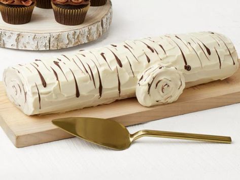 Birch De Noël Recipe | Food Network Kitchen | Food Network Desserts Party Ideas, Noel Cake, Holiday Party Recipes, Desserts Party, Small Microwave, Holiday Party Foods, Yule Log, Mascarpone Cheese, Cheese Flavor