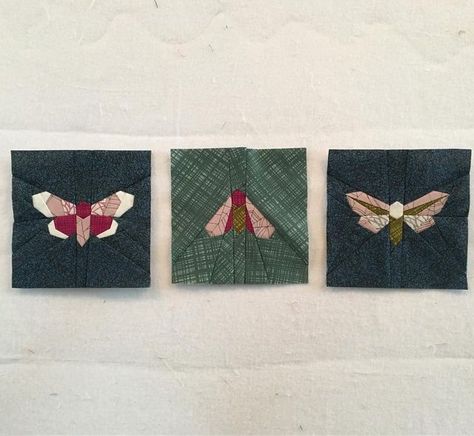 Moth Quilt Block, Moth Quilt, Quilt Block Pattern, Block Pattern, Quilting Crafts, Quilt Block, Pattern Blocks, Quilt Blocks, Moth