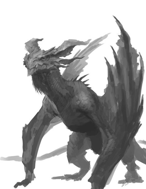 dragon Beast Creature, Dragon Sketch, Speed Painting, 다크 판타지, Monster Concept Art, Dragon Pictures, Fantasy Monster, Fantasy Creatures Art, Dragon Artwork