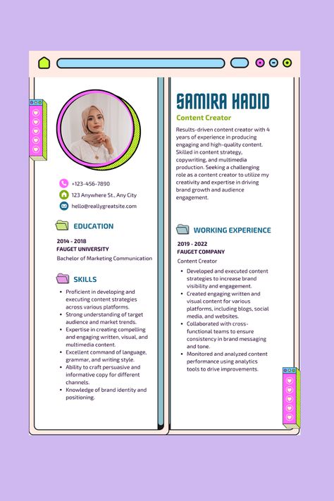 Click link above or copy paste link below for downloading : https://www.canva.com/templates/EAFn-ZlNr44-purple-blue-colorful-creative-content-creator-cv-a4-document/ #freepik #psd #promotionpost #instagrampromotion #socialmediasale #banner #spanduk #template #canva #canvatemplate #graphicdesign #cv #curriculumvitae #resume A4 Document, Instagram Promotion, Creative Content, City Engagement, Document Templates, Marketing Communication, Curriculum Vitae, Cv Template, Copy Paste