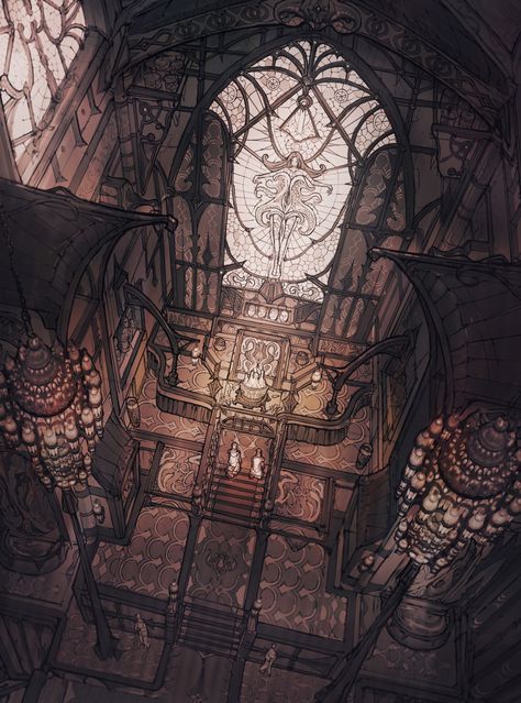 ArtStation - Dark Cathedral interior, David Noren Concept Art Castle, Dark Cathedral, Cathedral Interior, Interior Concept Art, Watercolor Art Face, Dark Castle, Gothic Cathedral, Castles Interior, Diy Art Projects