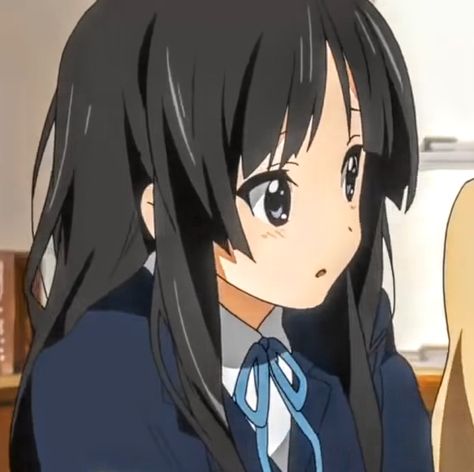 K Anime, Mio Akiyama, K On, Anime Pfp, Black Hair, Twitter, Hair, Anime, Blue