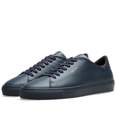 AXEL ARIGATO AXEL ARIGATO CLEAN 90 SNEAKER. #axelarigato #shoes Axel Arigato Clean 90, Axel Arigato, Sneakers Blue, Leather Cleaning, Black Sneakers, Who Said, Blue Leather, Leather Sneakers, All Black Sneakers