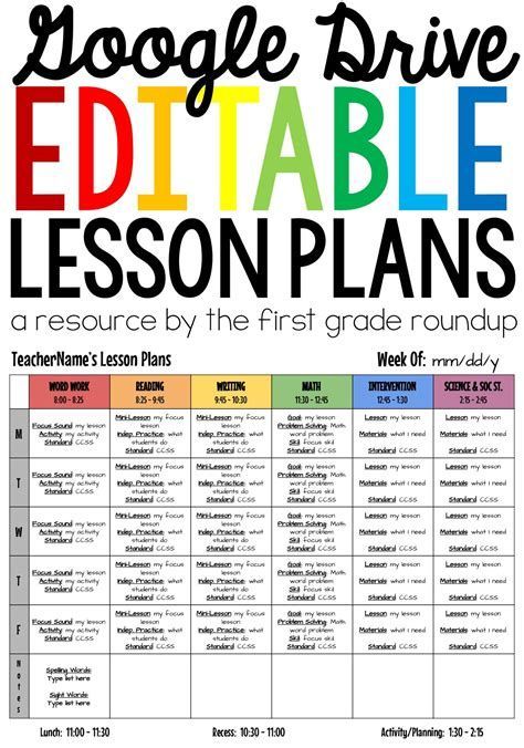 Google Drive Teacher Lesson Plan Template

This template is perfect for teachers who want to create an editable lesson plan that can be saved and shared with students. It includes all the essential elements of a lesson plan, including the objective, materials, and procedure. The template is also fully customizable, so teachers can add their own content and make it their Editable Lesson Plan Template, Digital Lesson Plans, Planning School, Weekly Lesson Plan Template, Lesson Plan Template Free, Lesson Plan Template, Importance Of Time Management, Teacher Templates, Math Intervention