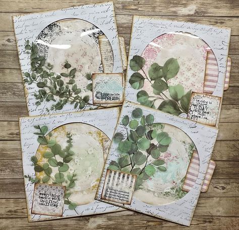 Journal Cards Ideas, Junque Journal, Garden Junk Journal, Collage Fodder, Embellishments Diy, Handmade Journals Diy, Cd Holder, Diy Journal Books, Embellishment Diy