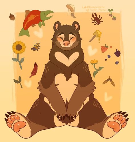 Bear Character Design, Bear Art, Animal Sketches, Art Poses, Kawaii Art, Funky Art, Creature Art, Art Reference Photos, Pretty Art