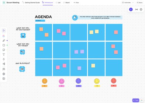 Get your team on the same page and make your meetings more productive with the Scrum Meeting Template by ClickUp. Scrum Meeting, Productivity Templates, Meeting Template, More Productive, 15 Minutes, A Team, For Free, Make It Yourself