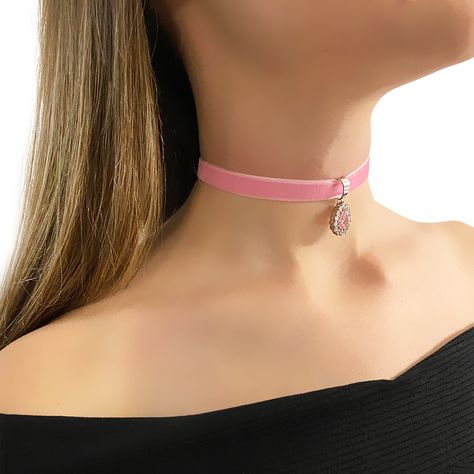 Trendy Chokers, Pink Choker, Choker Handmade, Handmade Chokers, Crystal Choker Necklace, Pink Swarovski, Boho Choker, Velvet Choker, Jewelry Care Instructions