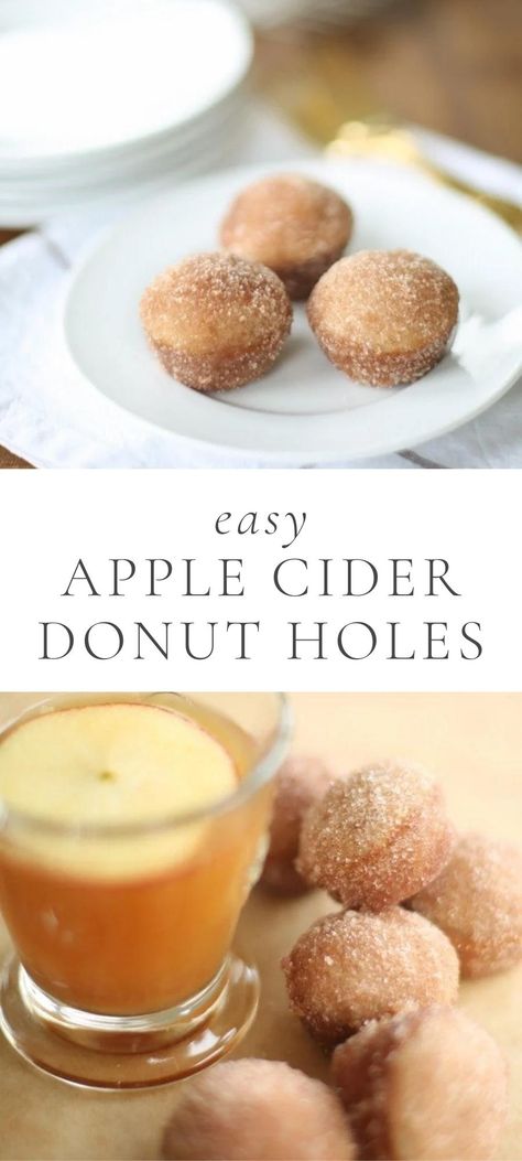 Apple Cider Donut Holes Recipe, Apple Cinnamon Donut, Cinnamon Donut Holes, Apple Cider Donut Holes, Apple Cider Donut Cake, Cider Donut Cake, Cider Donuts Recipe, Donut Hole Recipe, Apple Cider Donuts Recipe