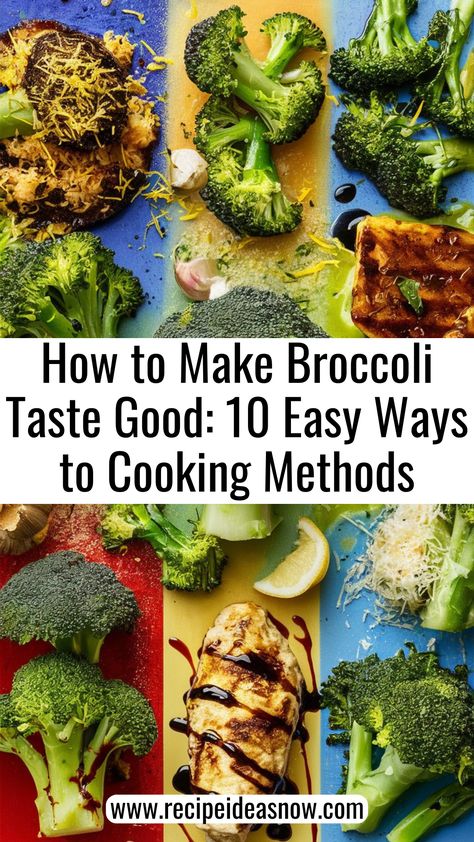 How to Make Broccoli Taste Good: 10 Easy Ways to Cooking Methods. Want to make broccoli taste amazing? Discover 10 easy ways to cook broccoli that turn this nutritious veggie into a delicious dish! From roasting and sautéing to steaming and adding flavorful seasonings, these simple methods will transform your broccoli into a family favorite. Whether you're meal prepping or looking for a quick side dish, these tips will boost your cooking game. Try them out today! Make Broccoli Taste Good, Ways To Cook Broccoli, Cook Broccoli, How To Cook Broccoli, Quick Delicious Meals, How To Make Broccoli, Delicious Veggies, Quick Side Dishes, Broccoli Recipes