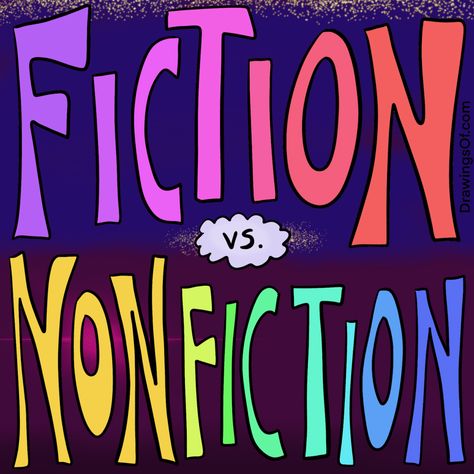 Explore fiction vs. nonfiction, and "Is Fiction Real or Fake?" explained and illustrated by an English teacher and librarian. Book genres! #English #genres #books Fiction Vs Nonfiction, Types Of Fiction, Dewey Decimal System, Commonly Confused Words, Certified Teacher, Nonfiction Writing, School Librarian, Figurative Language, Fiction And Nonfiction