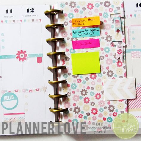 The Lilypad Planner Love: DIY Planner Accessories Part 2 - The Lilypad Diy Happy Planner, Happy Planner Accessories, My Birthday Week, Planner System, My Planner, Birthday Week, Another Round, Big Ideas, Diy Planner