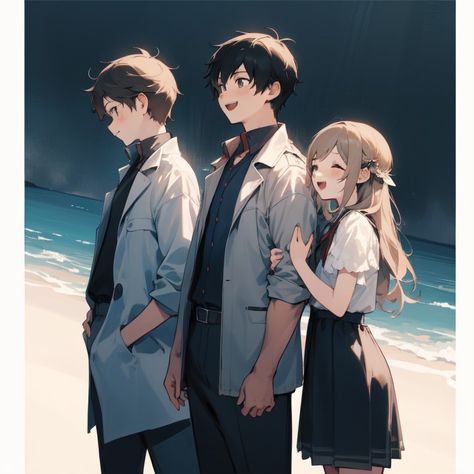 Brother Sister Anime Cute, Anime Triplets Brothers And Sister, Anime Siblings Brother And Sister Twins, Brothers And Sister Photo Ideas, Brother Sister Anime, Brother Sister Cartoon Sibling, Cute Brother Sister Cartoon, Anime Siblings Brother And Sister, Anime Twins Brother And Sister