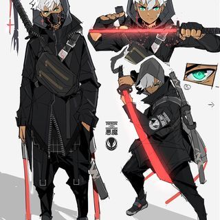 Some revised concept art of Scar. He’s one of the main protagonist in chapter zero. I wanted to spend some time redoing his concept art,… Project Divider, Cyberpunk Ninja, Black Ocs, Lone Warrior, Star Dragon, Shadow Creatures, Anime Haircut, Urban Samurai, Cyberpunk Rpg