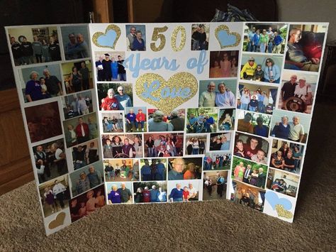 Photoboard Ideas, 50th Anniversary Party Games, Games Wedding Reception, Wedding Anniversary Pictures, 50th Year Wedding Anniversary, 50th Wedding Anniversary Decorations, Anniversary Party Games, 25th Wedding Anniversary Party, 8th Wedding Anniversary Gift