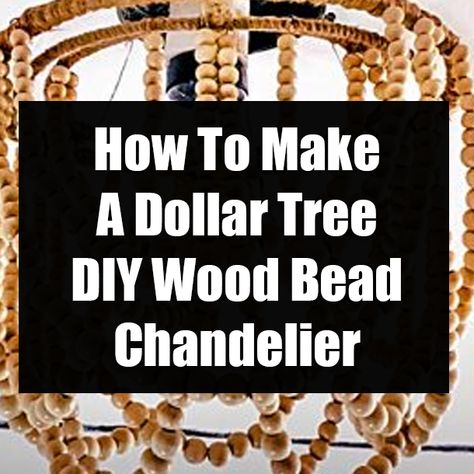 diy diy crafts diy projects videos dollar tree diy wood bead chandelier How To Make A Wooden Bead Chandelier, Wooden Bead Chandelier Diy, Wood Bead Lampshade Diy, Diy Dining Room Chandelier, Diy Beaded Pendant Light, Diy Led Chandelier, Dollar Tree Lamp Shade, Wood Bead Light Fixture, Diy Gold Chandelier