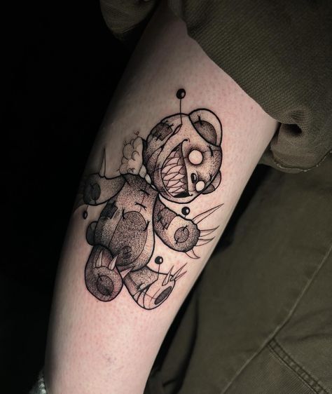 one of my lovely scary plushy bears!!🖤 he's cute tho - - - #tattoo #tattooist #ink #inked #dotwork #dotworktattoo #tattooideas #tattooart #tattoogirl #snakes #tattooinspiration #art #artwork #drawing #drawings #artist #artistsoninstagram #artofinstagram #gore #goreart #horror #horrorart Horror Tattoo, Dot Work Tattoo, Horror Art, Snakes, Art Artwork, Blackwork, Girl Tattoos, Art Tattoo, Bears