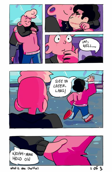 Lars X Steven, Steven X Lars, Pink Lars, Steven X Pink Steven, Pink Lasagna, Su Comics, Pink Steven, Sans X Frisk Comic, Steven Universe Ships