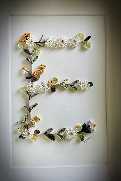 Quilling Artwork, Quilling Birthday Cards, Diy Quilling Crafts, Quilling Letters, Quilling Projects, Paper Quilling For Beginners, Paper Quilling Flowers, Paper Quilling Cards, Quilling Work