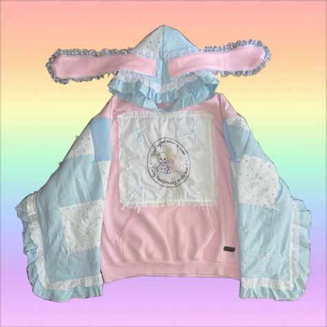 Pink Alternative Fashion, Punk Fashion Diy, Hoodie Diy, Bunny Hoodie, Nighty Night, Kawaii Fashion Outfits, February 19, J Fashion, Really Cute Outfits