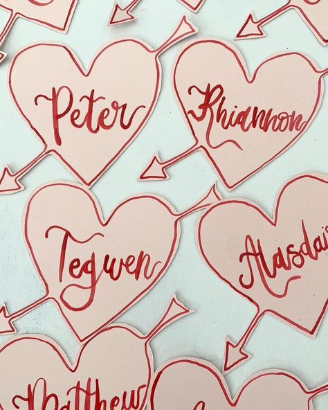 Valentine’s Day place card inspo ❤️‍🔥 for all Enquiries please visit the link in bio #bychloejoy #customstationery #weddingstationery #valentinesnails #valentinesday Valentines Place Cards, Letter Stationery, Card Inspo, Custom Stationery, Valentines Nails, Brush Lettering, Place Card, Place Cards, Wedding Stationery