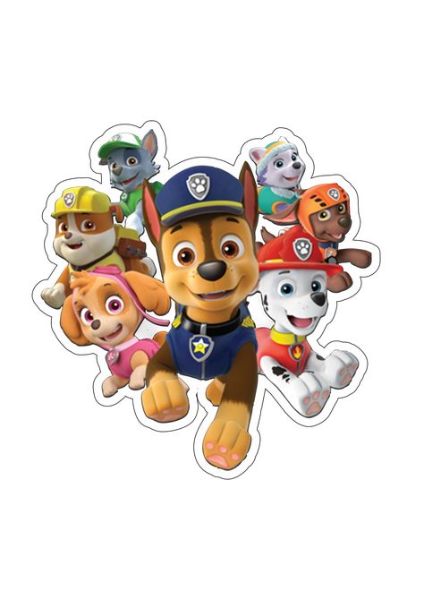 Paw Patrol Birthday Party Cake, Paw Patrol Png, Paw Patrol Stickers, Imprimibles Paw Patrol, Paw Patrol Party Decorations, Paw Patrol Birthday Theme, Paw Patrol Decorations, Paw Party, Paw Patrol Birthday Cake