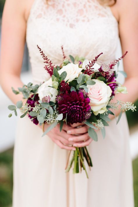 Burgundy Bridesmaid Bouquet, Bouquet Fall Wedding, Burgundy Wedding Flowers, Small Wedding Bouquets, Fall Wedding Bouquet, Blush Bouquet Wedding, Burgundy And Blush Wedding, Burgundy Bouquet, Pink And Burgundy