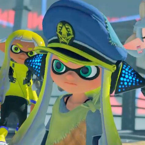 Agent 3 Captain, Agent 3 Splatoon Icon, Agent 3 Icon, Captain Splatoon, Agent 3 Pfp, Splatoon Captain 3, Splatoon Characters, Splatoon Agent 3, Captain 3 Splatoon