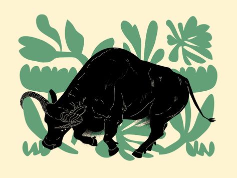 Bull Art Illustration, Bull Illustration Design, Bull Graphic Design, Bull Design, Bull Character Design, Angry Bull, Bull Illustration, Toro Vector, Art Deco Lines