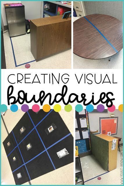 Creating visual boundaries in the classroom helps students understand where they are supposed to be in the classroom space. Adding some additional supports will let students know where they are NOT supposed to be as well. Ecers Classroom, Model Classroom, Special Education Classroom Organization, Special Education Classroom Setup, Structured Teaching, Communication Boards, Asd Classroom, Inclusive Classroom, Sped Classroom