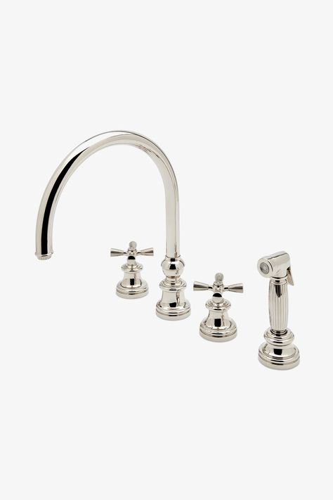 Chrome kitchen faucet